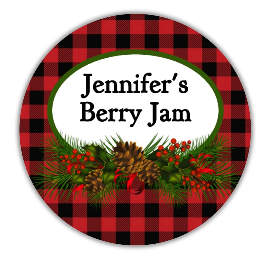 Miniatura 3 de 40 Mason jar, Ball jar, Christmas, canning stickers, labels, tags, Peel and stick, personalized