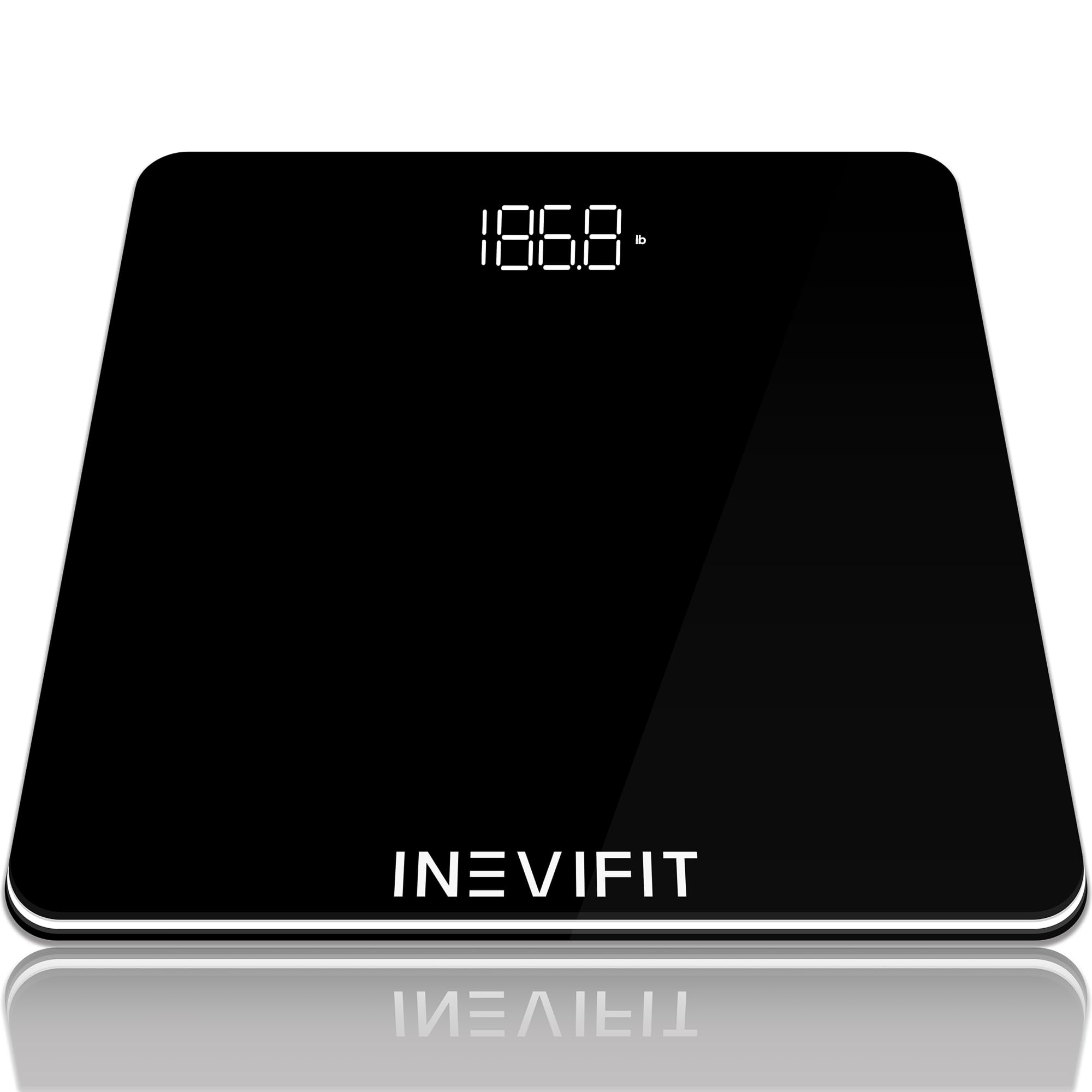 INEVIFIT Bathroom Scale Highly Accurate Digital Bathroom Body Scale Precisely Measures Weight up to 400 lbs