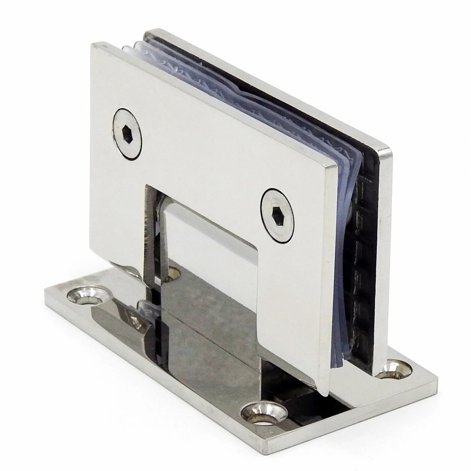Pknaqwlsx One Color Stainless Steel Frameless Glass Door Hinge 90 Degrees Of Bathroom Clamp Mirror Light Bathroom Folding Glass Clip