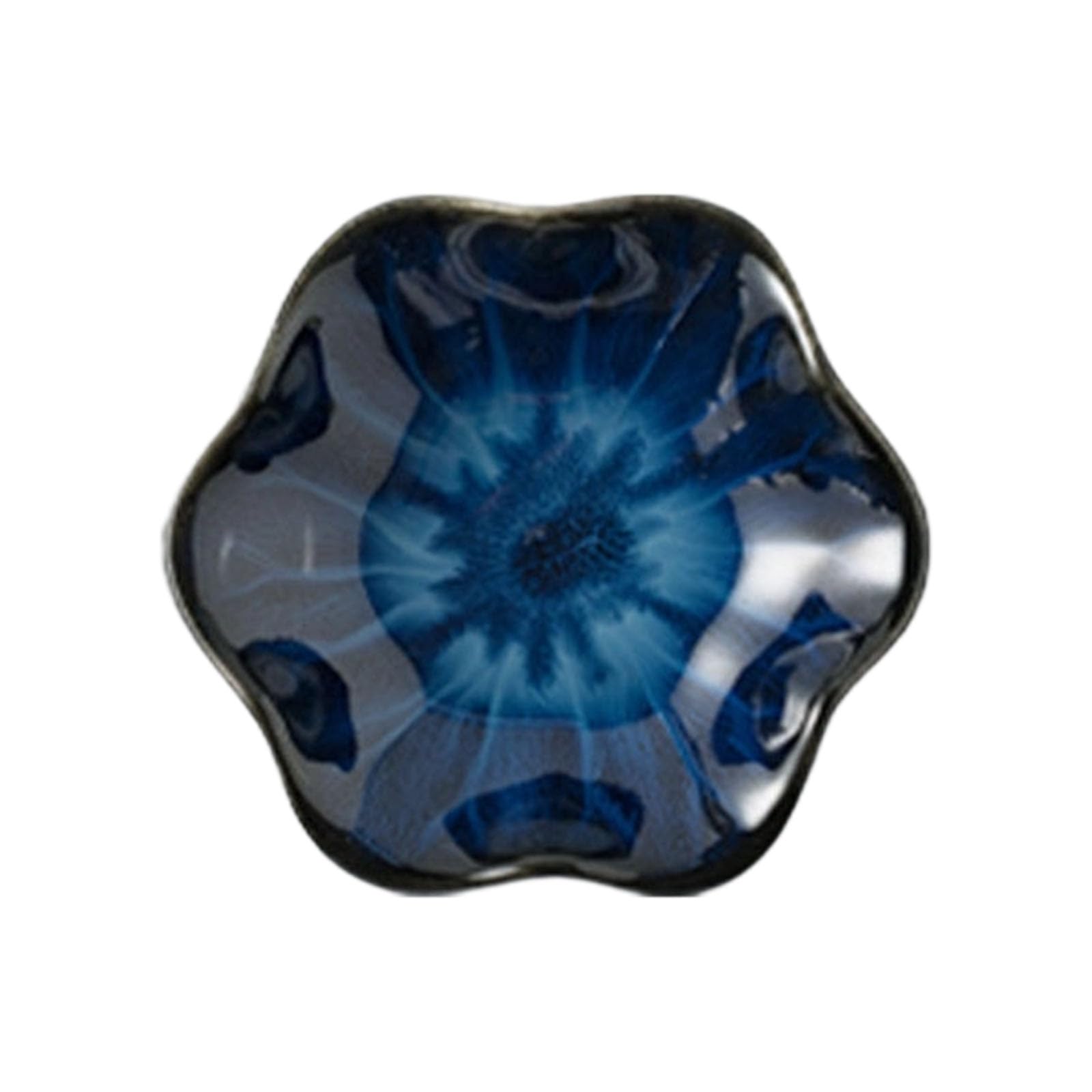 Jewelry Catchall Tray, Petal Shaped Ceramic Organizer for Vanity, Nightstand or Desk, Small Storage for Tiny Essentials Ceramic Trinket Tray Jewelry Vanity Catchall Tabletop Organizer Nightstand Desk