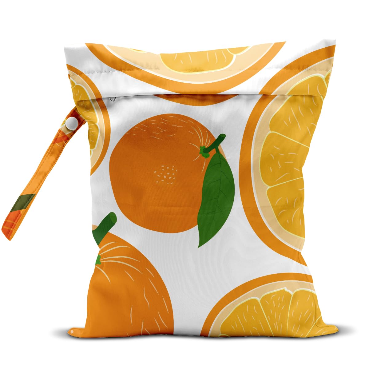 AASRR Wet Dry Bag, Wet Bag for Swimsuit, Travel, Beach, Pool, Diapers, Dirty Yoga Gym Clothes, Makeup Bag, Orange Summer Vacation Essentials