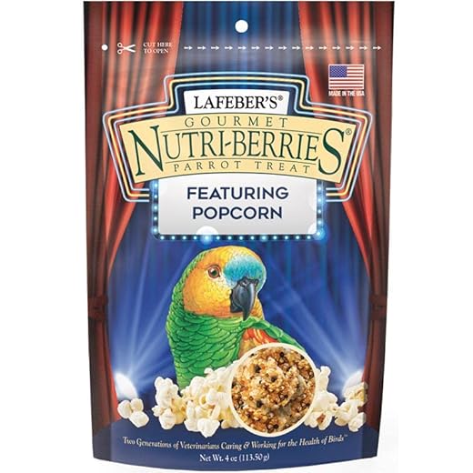 Lafeber's Popcorn Nutri-Berries for Parrots 4 oz bag