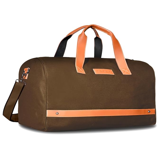 Nordia Rover Classic 30L Duffel – Rustic Brown Ember Edition | Stylish Unisex Multipurpose Gym &Travel Duffel Bag with Shoe Pocket - Expert Choice Deal with 90% Discount on Amazon | Valzo
