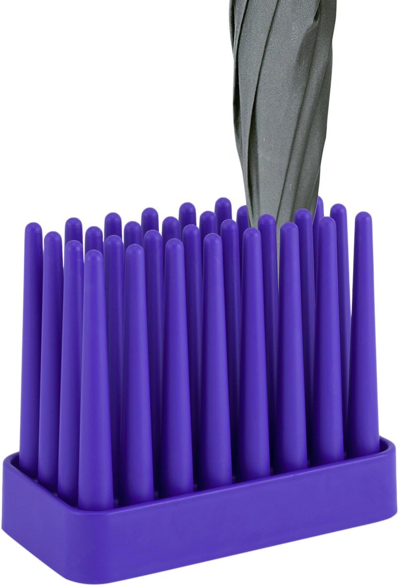 Prato Designer Umbrella Stand, Purple, 21.5 x 11.5 x 18 cm BigaMart