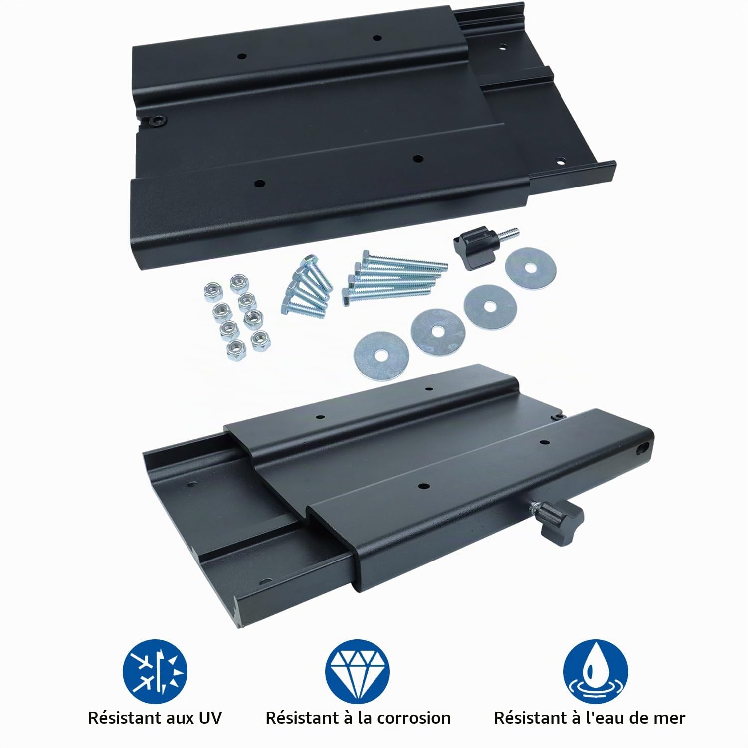 MKA-16-03 Support à dégagement rapide de rechange pour support de montage de moteur de pêche à la traîne Minn Kota 1854035 compatible avec Ulterra, Terrova, PowerDrive, PowerDrive V2
