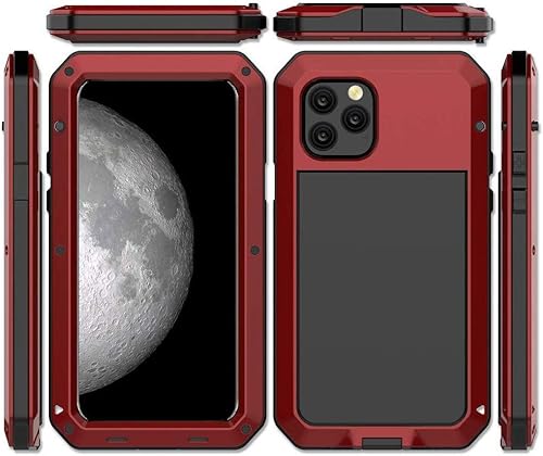 Miniatura 9 de Marrkey Funda protectora de cuerpo completo 360 para iPhone 11, resistente a los golpes, funda de metal de aluminio con protector de pantalla