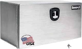 Buyers Products 1706415 Pro Series Underbody Truck Box With 3-Point Compression Latch, Smooth Silver Aluminum, Made in the USA, 18 x 18 x 60 Inches, Truck Tool Box For Storage & Organization