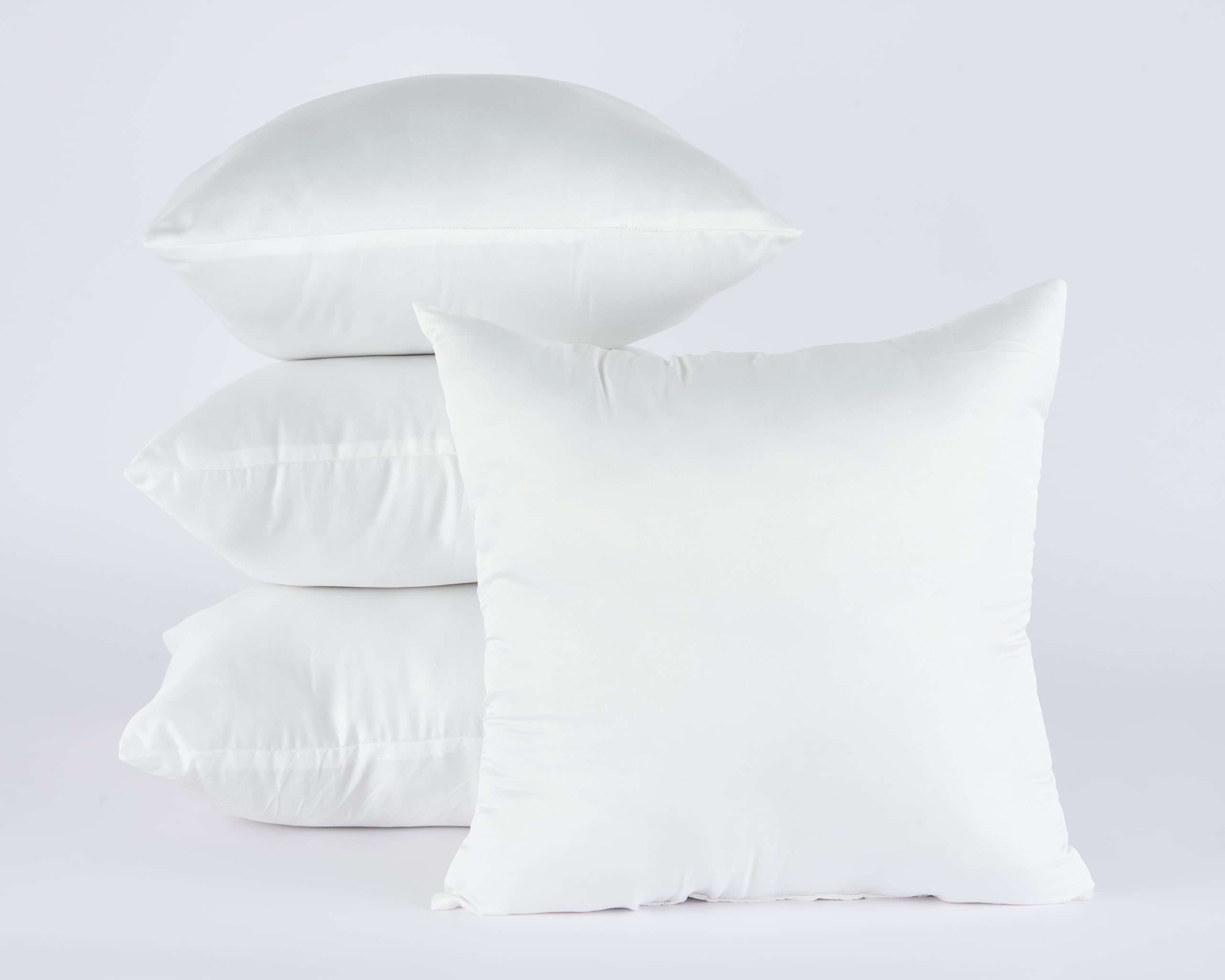 SKANDA FAB Microfiber Cushion Insert with Premium Satin Shell – Soft & Hypoallergenic 50X50 CM(Pack of 4)-picture-12
