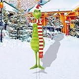 Grinch Christmas Decorations Christmas Decorations Grinch Christmas Yard Signs with Stakes Extra Large for Outdoor Christmas Decorations