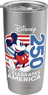 Disney Mickey Mouse Celebrates America 250 4th of July USA Stainless Steel Insulated Tumbler