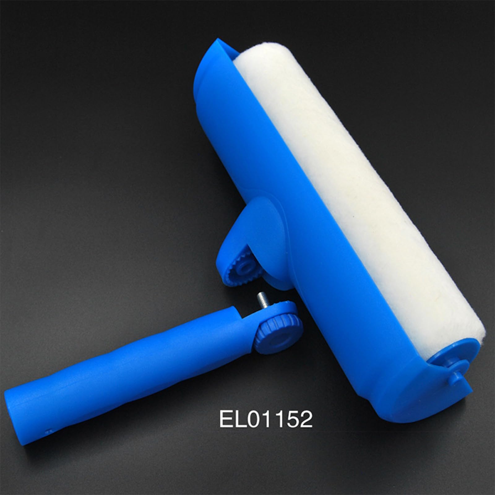Rouleau de peinture réglable avec protection anti-éclaboussures – Design léger anti-gouttes pour une utilisation en intérieur et en extérieur – Rouleau polyvalent avec tête réglable pour une peinture