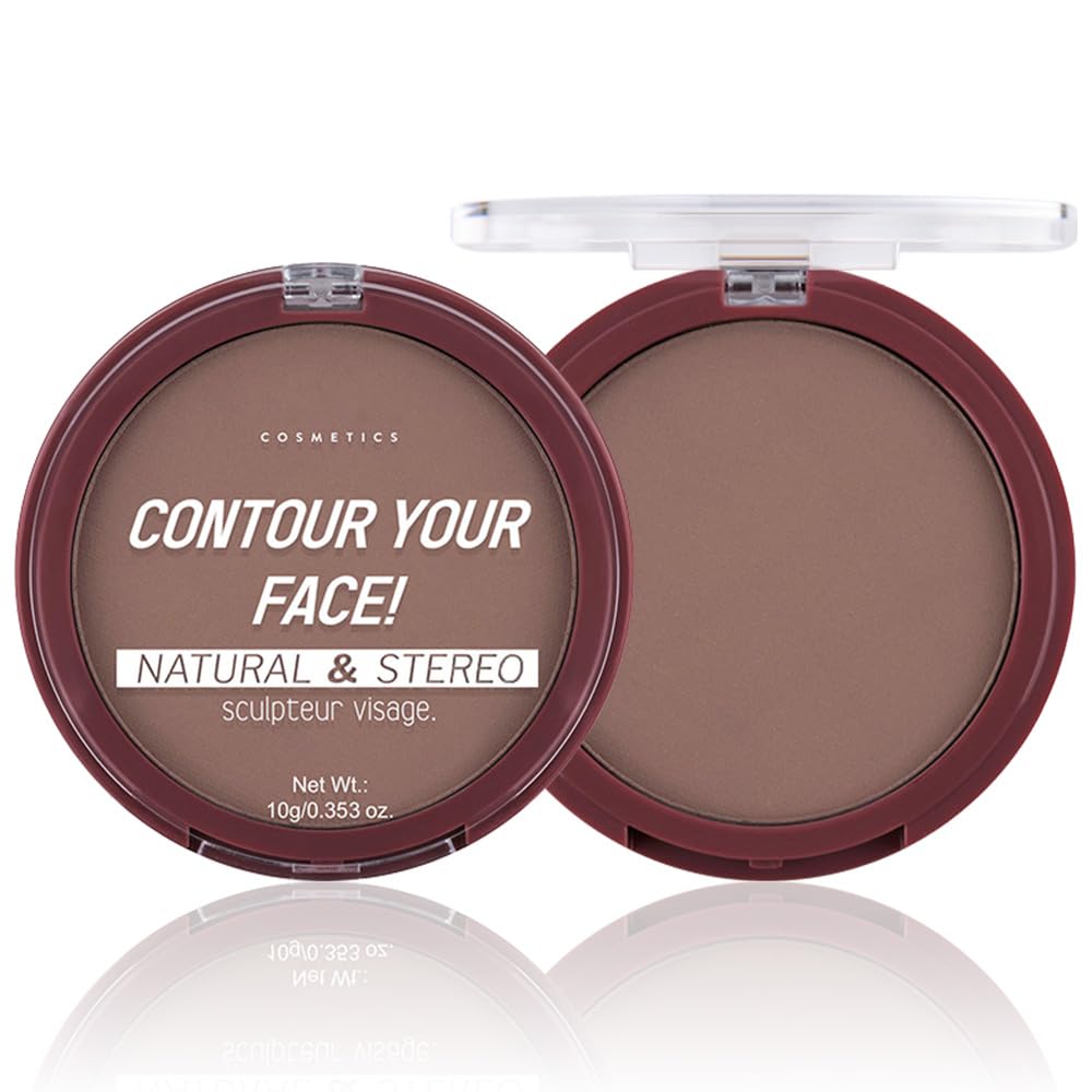 Powder Foundation 5 Shades of Light to Deep Brown Color Correcting Contour-Friendly Buildable Coverage Demi-Matte Finish Vegan Talc-Free