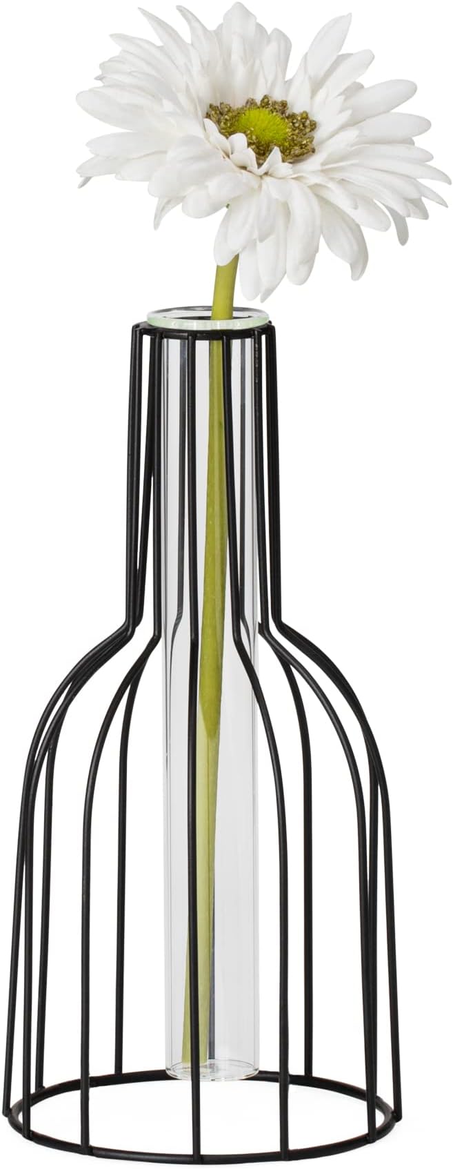 Torre & Tagus Wire Bottle Geometric Test Tube Vase for