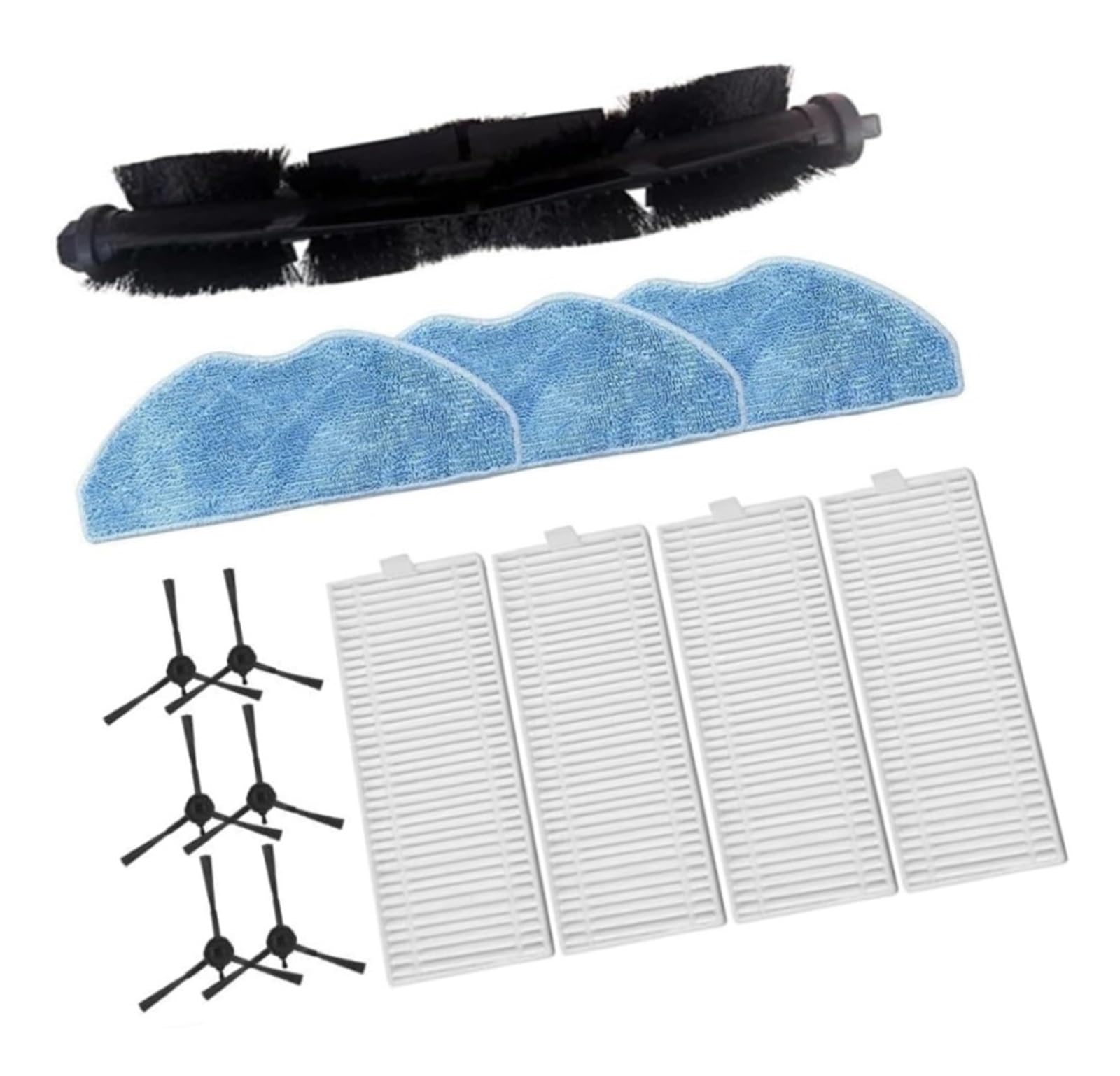 For Grundig VCR 4230 VCR 6230 VCR 7230 Kit di parti di ricambio for aspirapolvere robot 14/23 pezzi Spazzola a rullo principale Panni for mocio Spazzola laterale Filtri HEPA Accessori(23PCS)