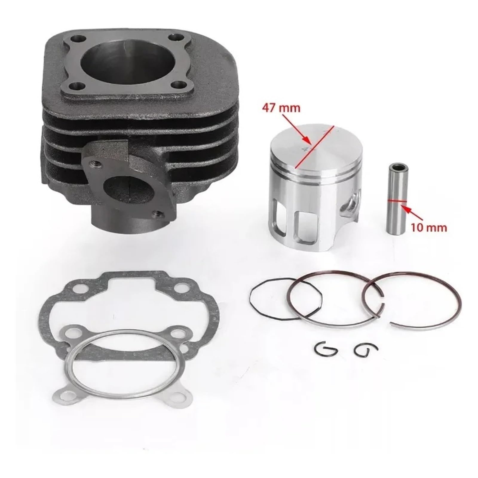 Cilindro Pistone Kit Per 1E40QMB JOG50 Per KEEWAY