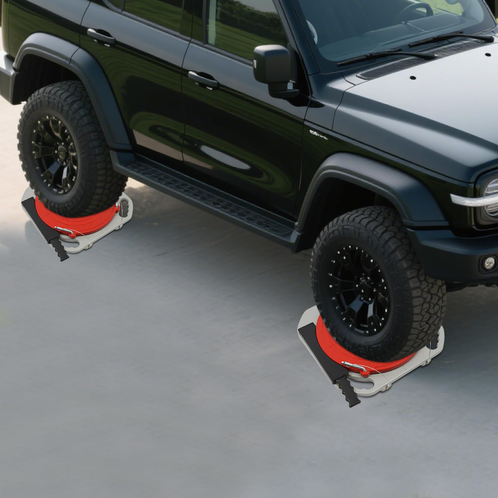 Plato giratorio de alineación de ruedas, un par de dispositivos de ajuste de carril para coche, giratorio 360°, capacidad de 4 toneladas, accesorios para herramientas completas de alineación y