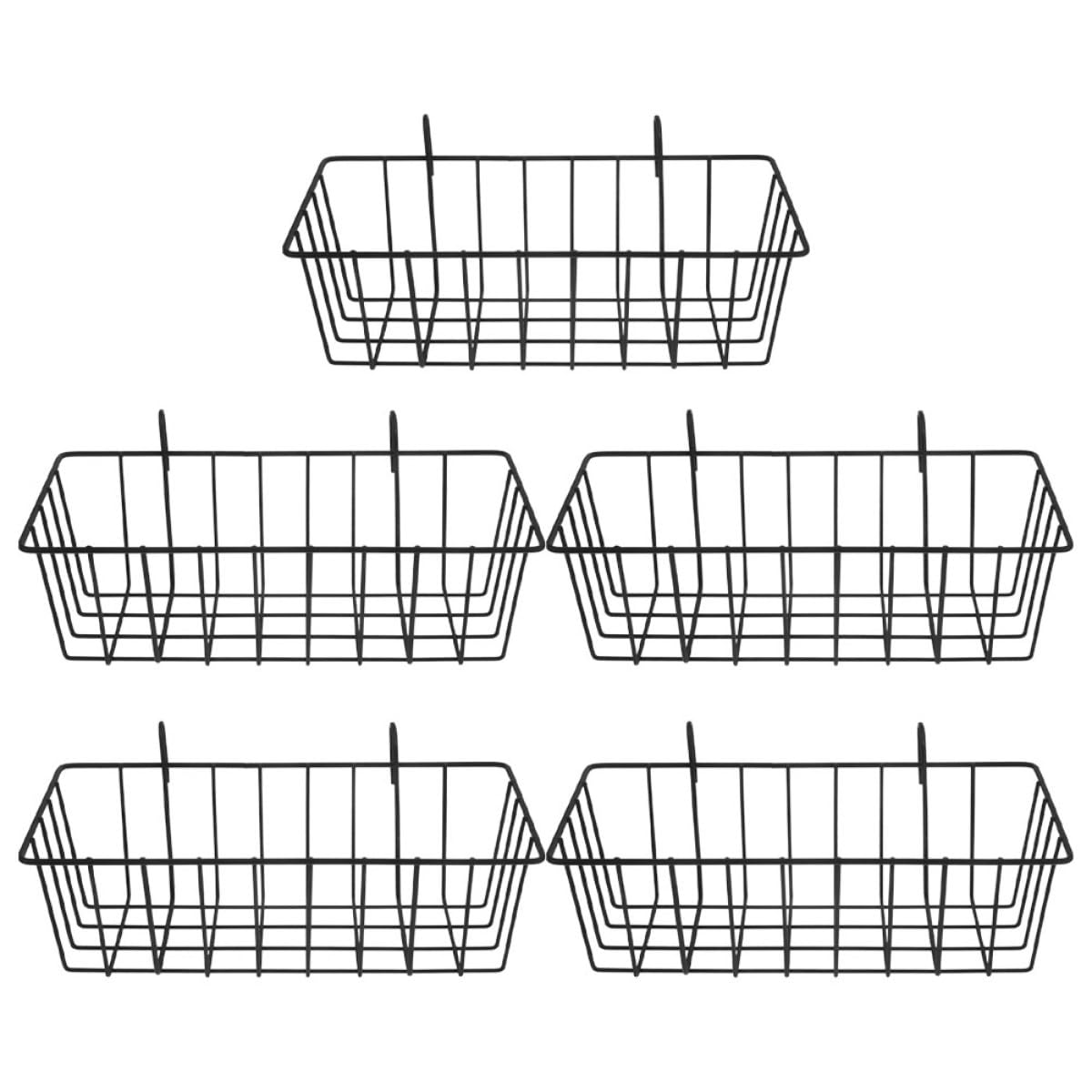 ULTECHNOVO Lot de 5 Râteliers à Foin pour Lapins en Fer Noir Résistants à l'usure Design Suspendu pour Cage d'animaux Petits Tels Que Chinchillas