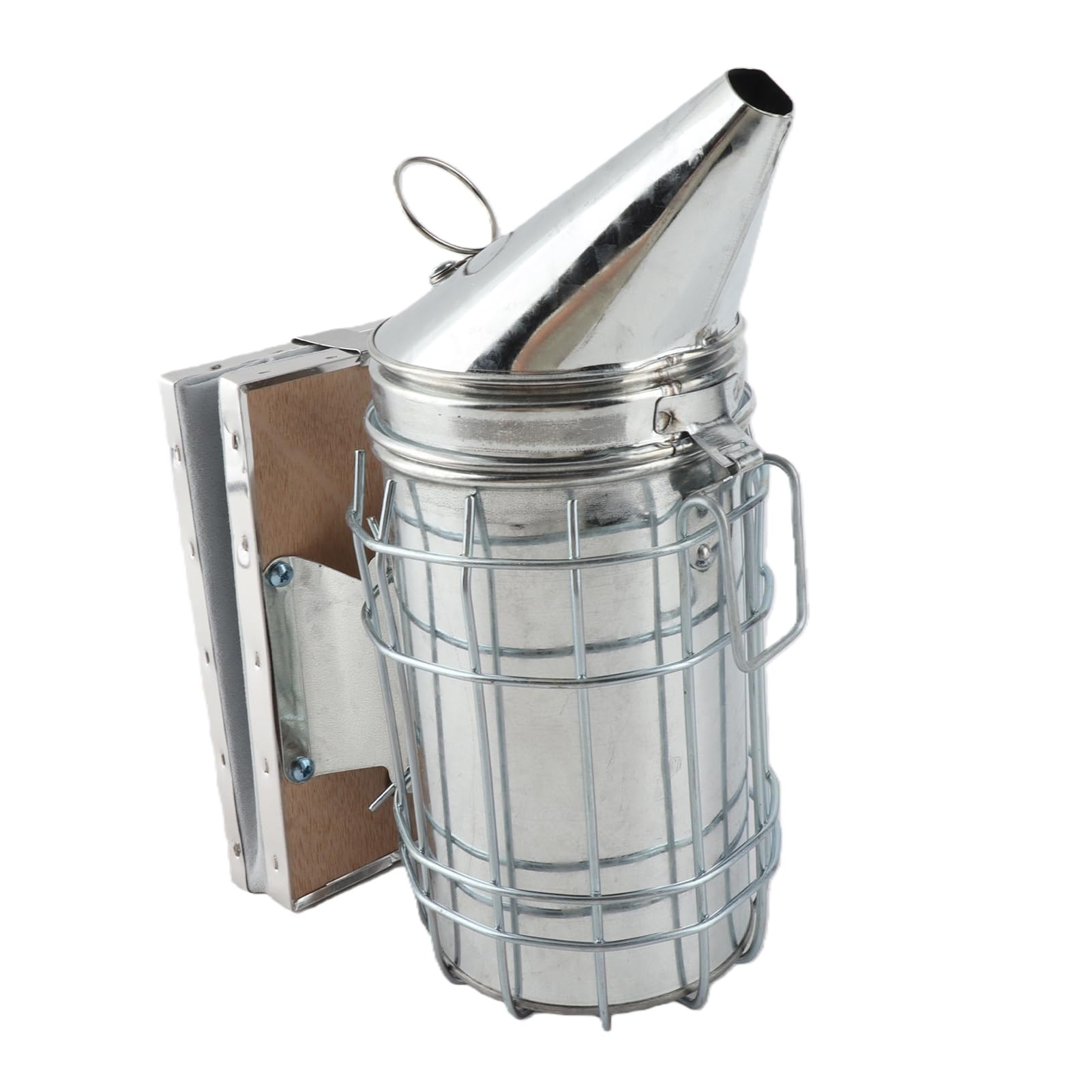 Denash Bee Hive Smoker With Heat Shield Protection Board Iron Beekeeping Equipment, Stainless Steel Heat Shield Protection Board Beekeeping Bee Smoker Equipment