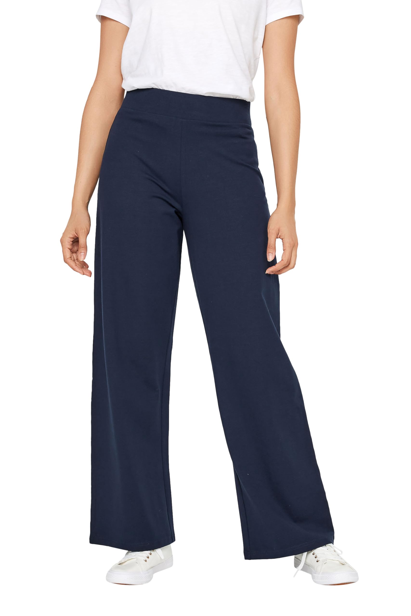 M&Co Blue Wide Leg Yoga Pants - Women's