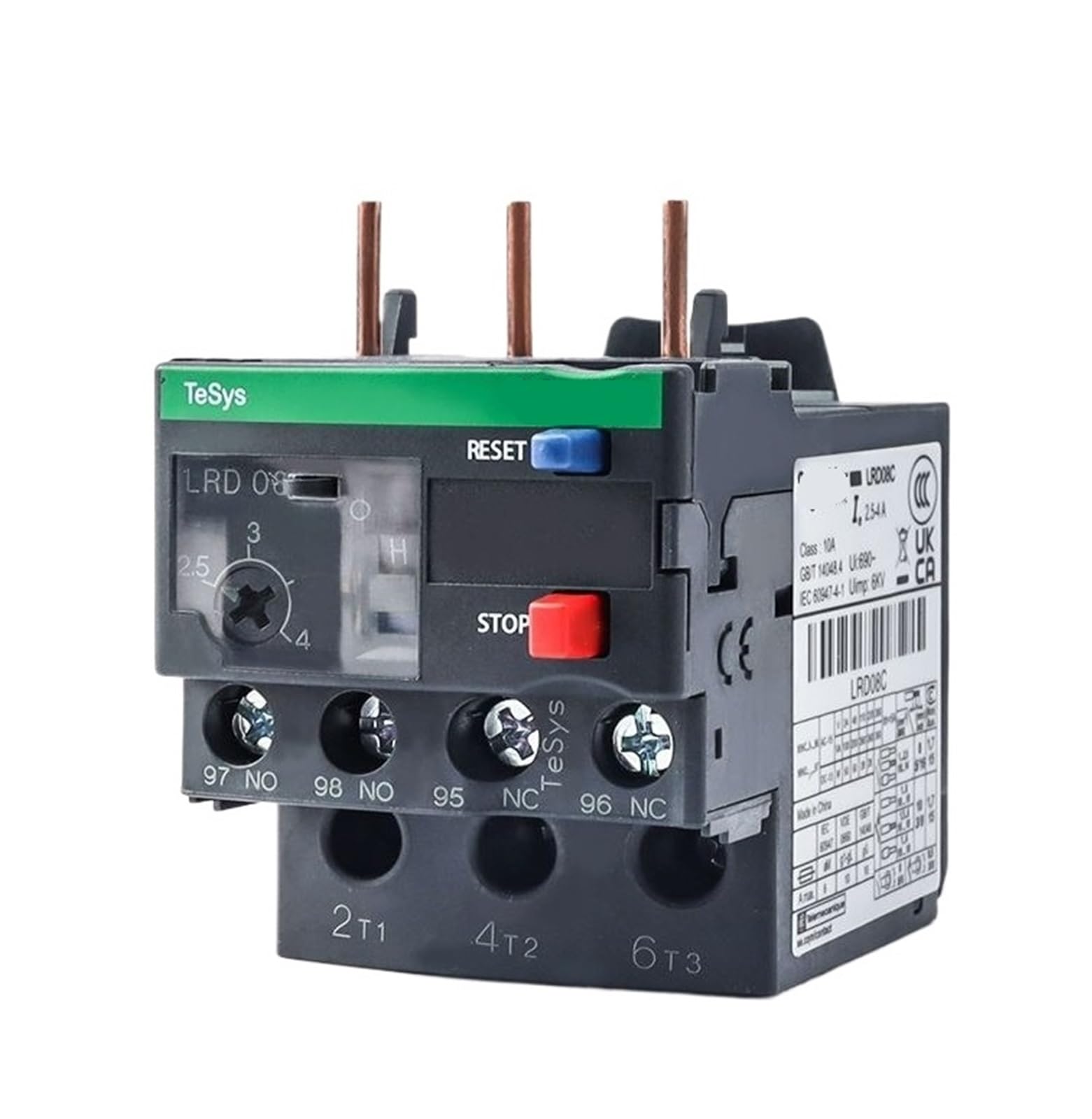 AQHYEBNSR Overload Relay LRD12C lrd16c lrd21c lrd32c Three-Pole Magnetic Trip 10A lc1d Protection(LRD32C)