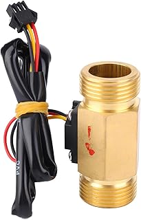 Water Flow Meter, Flow Rate Sensor, G3/4in Hall Effect Flow Rate Meter Male-Male Thread 1~30L/min Flow Sensor Gauge