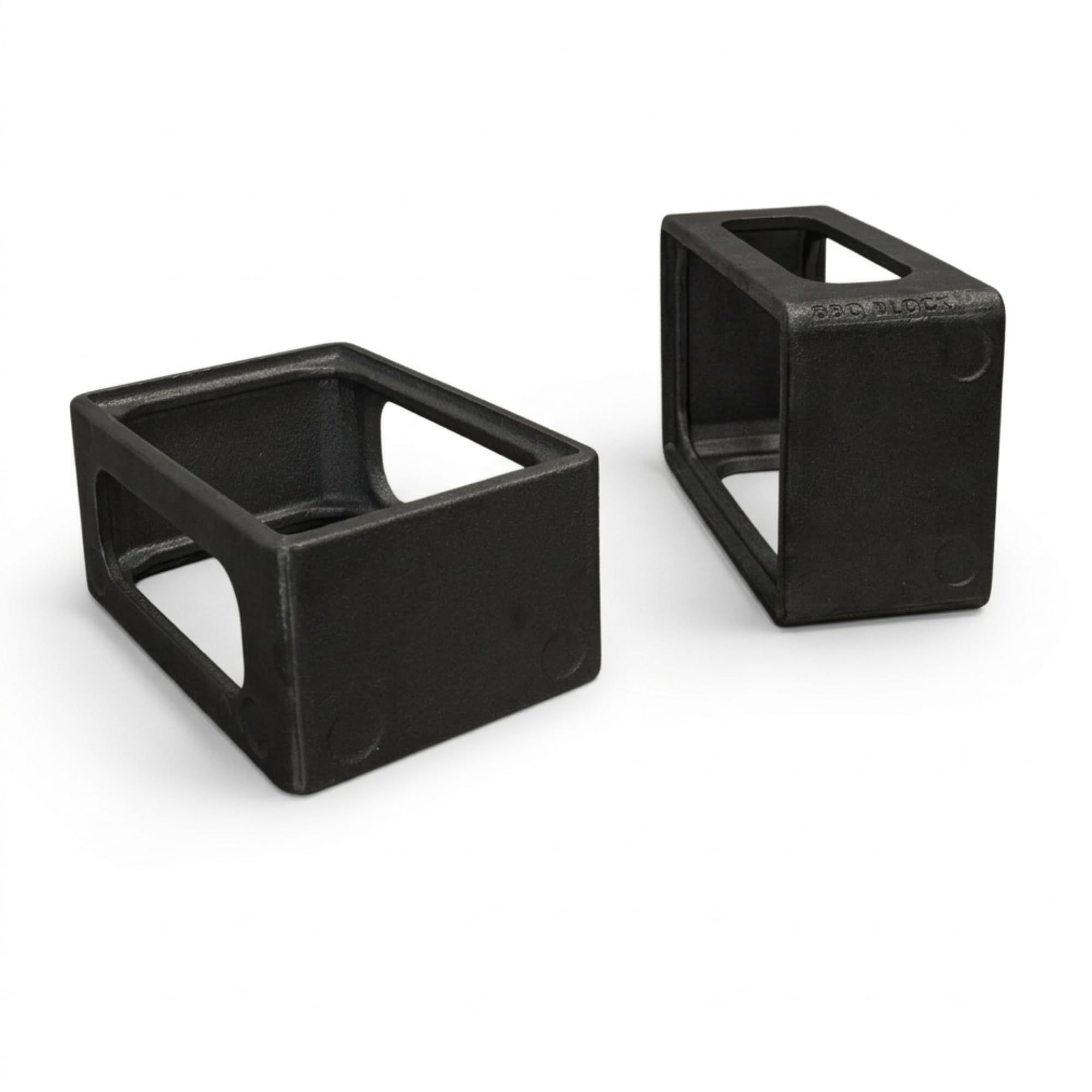 BBQ Blocks - Supports en fonte réglables et polyvalents pour plaques et grilles | Idéaux pour les braises, cheminée, feu ouvert | plusieurs niveaux de cuisson | 100% fonte avec