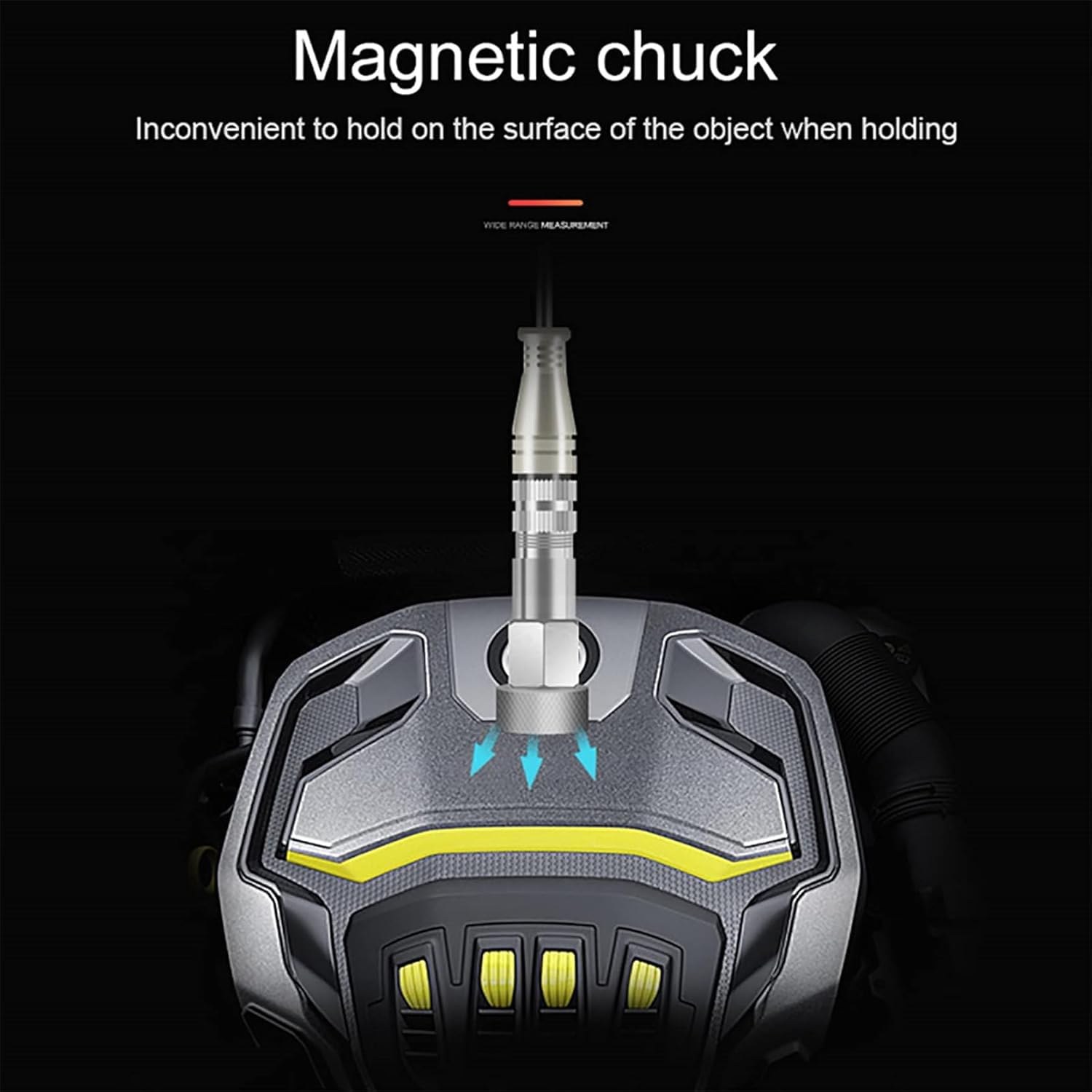 Handvibrationsmessgerät, digitaler Vibrationsanalysator mit LCD-Hintergrundbeleuchtung, USB-Schnittstelle kann Daten speichern, zum Testen von Motoren, Lüftern, Pumpen, Kompressoren
