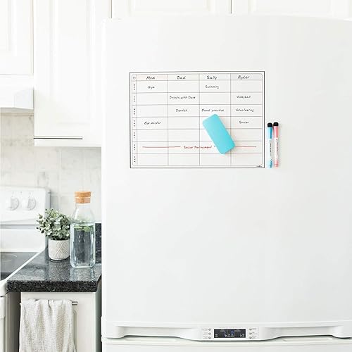 Miniatura 6 de WallDeca Borrador de borrado en seco, borrador de pizarra blanca de superficie inferior de fieltro, magnético, verde azulado