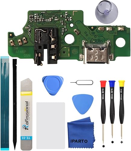 Kit de reemplazo de puerto de carga para Samsung Galaxy A14 5G SM-A146U USB Flex Dock conector de carga Flex reemplazo con herramientas