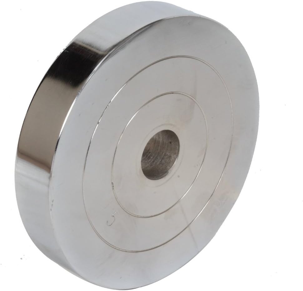 10 Kg Spare Chrome Steel Weight Plates 5 Kg x 2 Plates