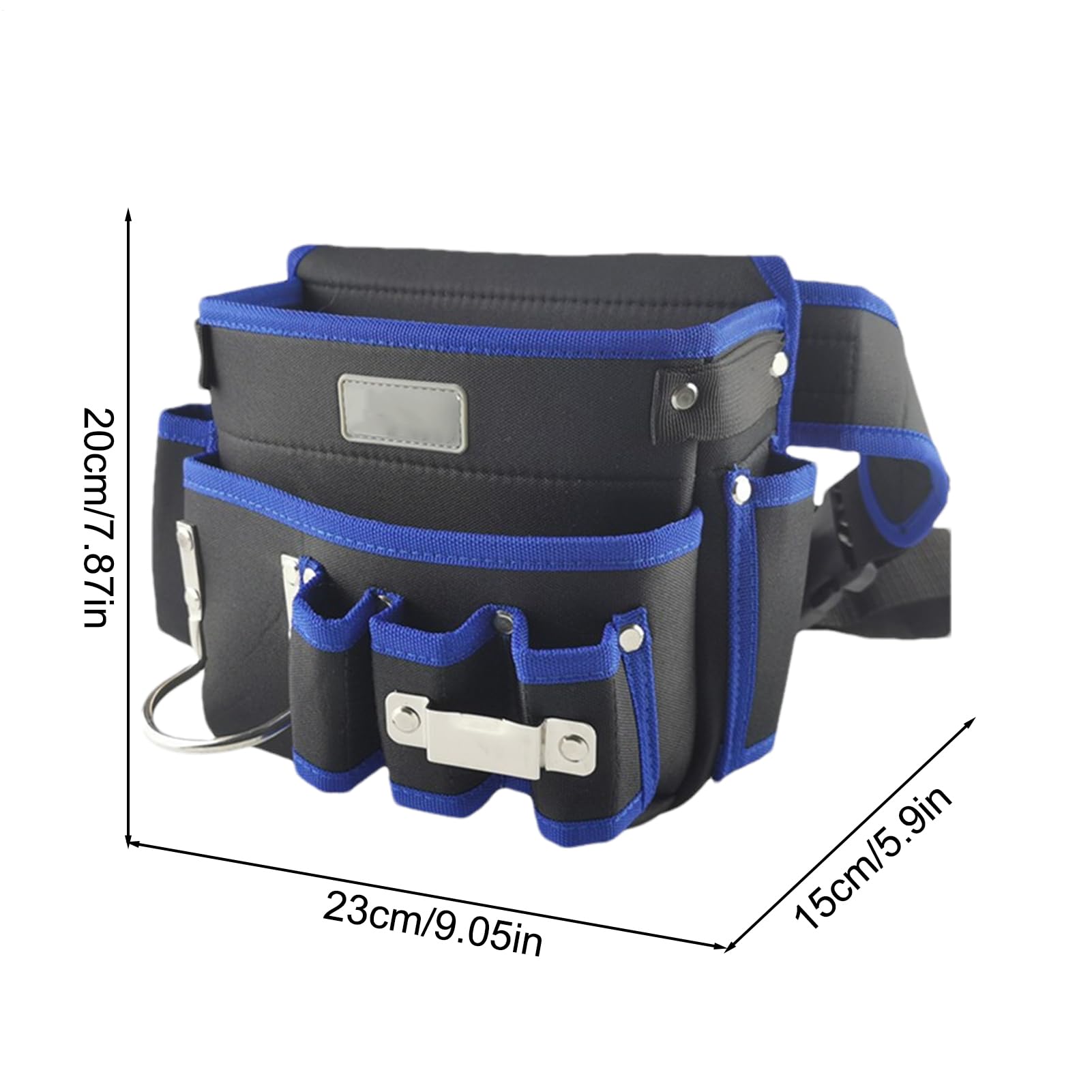 para cinturón de herramientas | Paquete de soporte Oxford ajustable, de herramientas de cadera, para clavos, carpintería, electricista, construcción, mantenimiento, reparación, profesional
