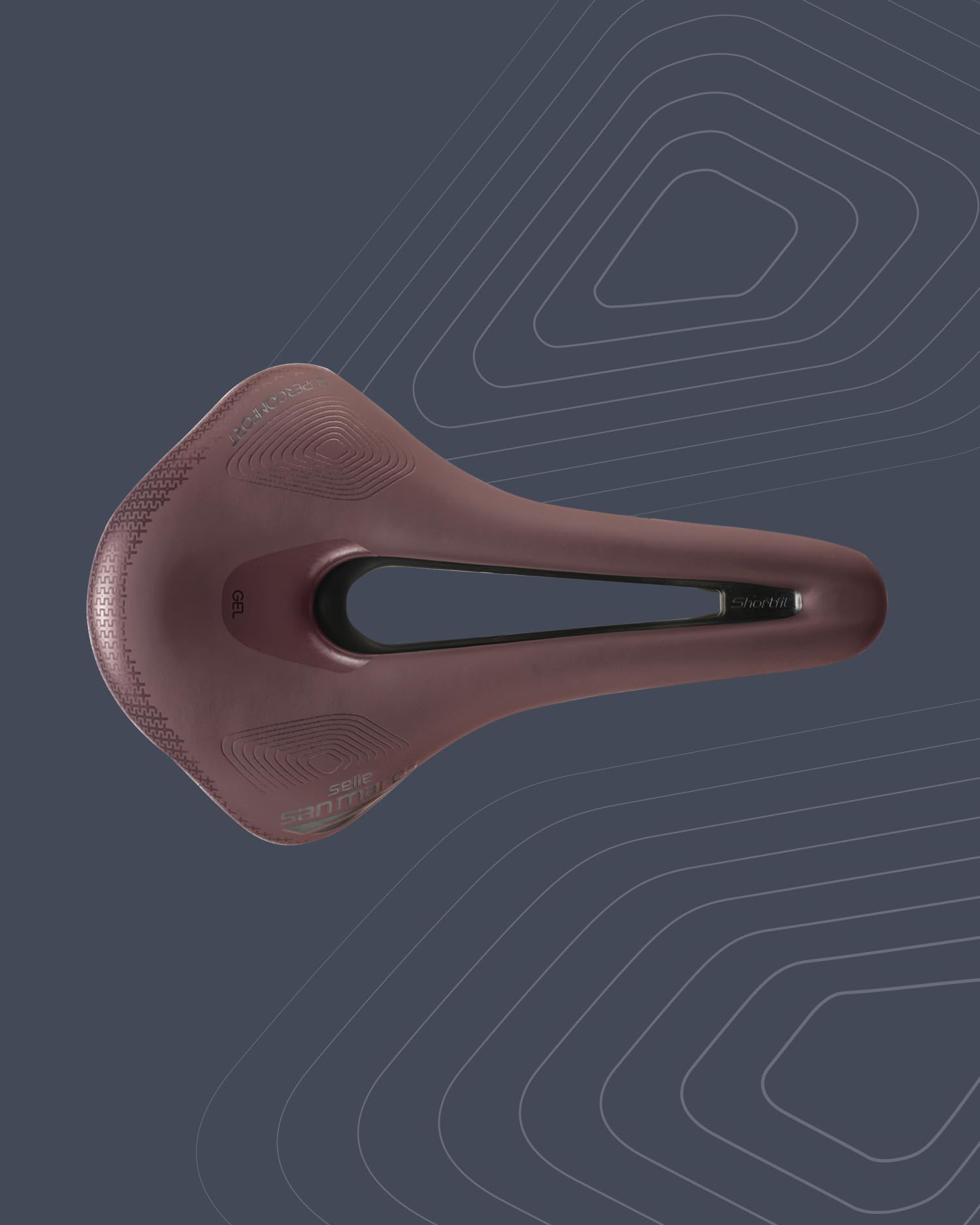 Selle San Marco SHORTFIT 2.0 Supercomfort Racing - Sella Bicicletta Gravel e Bikepacking, Leggera e Confortevole, con Foro Anatomico e Strato Gel Extra, Telaio Resistente in Acciaio