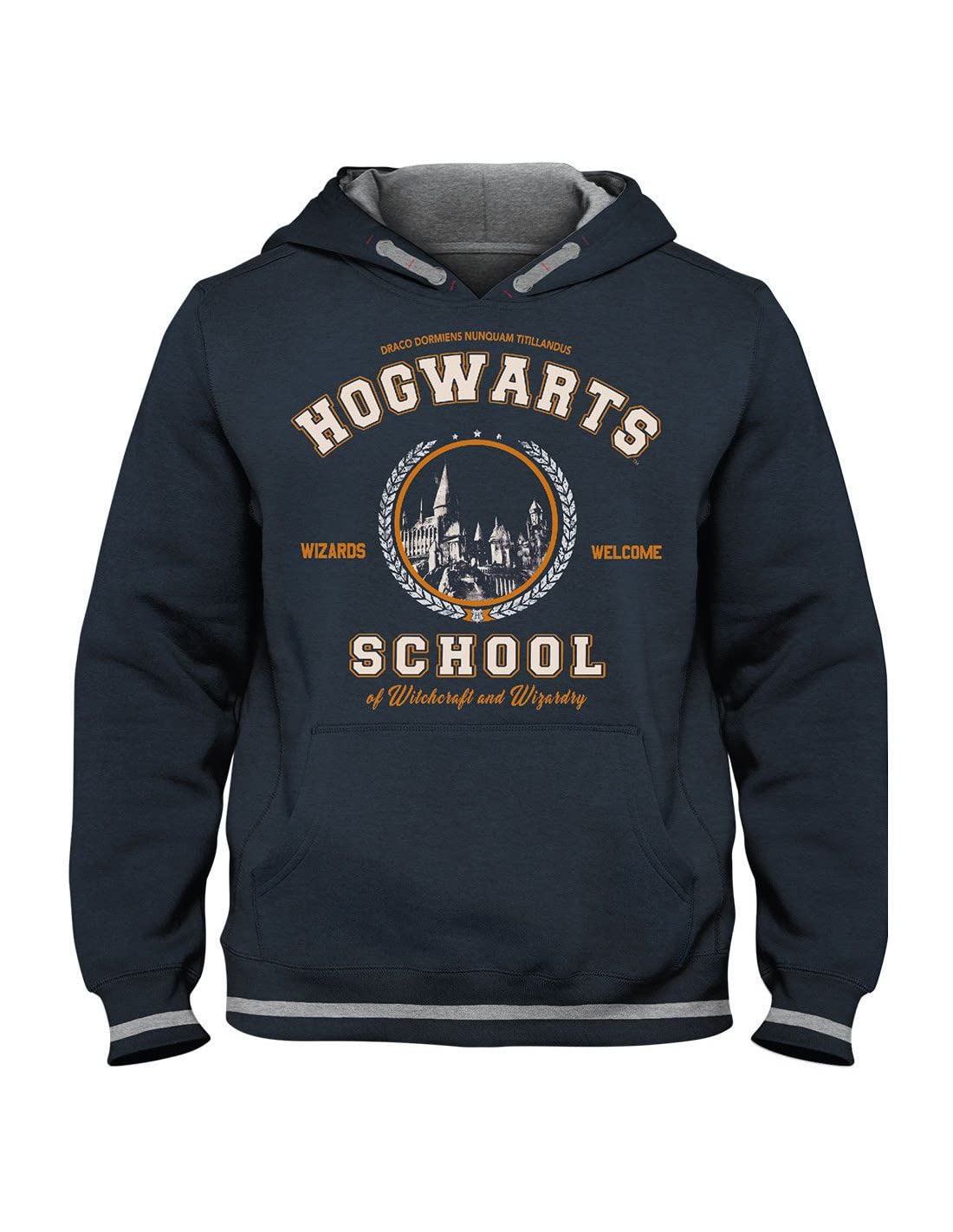 Harry Potter Kids - Hogwarts School Unisex Kapuzenpullover Navy 152