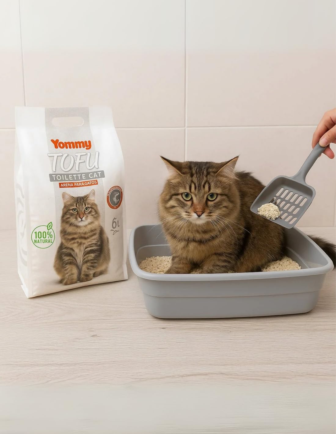 YOMMY Natural Tofu Cat Litter 6L, NON-RELEVANT - Image 3