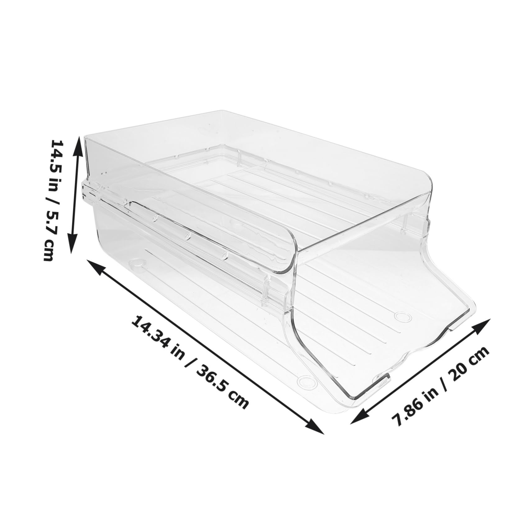 BEBEMOKO Beer Can Holder Automatic Rolling Beverage Organizer for Refrigerator Stackable Drink Rack for Easy Sorting for Home Apartment Rv and Dorm Use