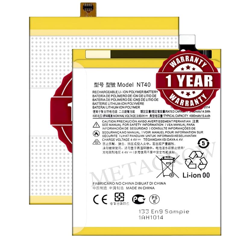 Image of Original NT40 Battery Compatible for Motorola G Pure (XT-2163-4, XT2163-4) | Moto E20 (XT2155, XT2155-1, XT2155-3, XT2155-6) - (4000mAh) - 1 Year Warranty JK1