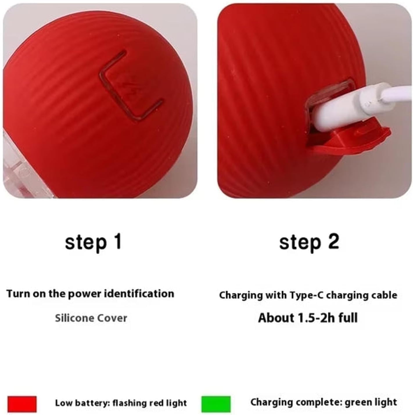 Shatanuvart Export Interactive Rolling Dog Toy – 360° Electric Smart Rolling Ball for Dogs – Automatic Pet Ball with Lights – Fun Exercise Toy for Small & Medium Dogs (Style 2) 2