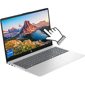 HP Portátil con pantalla táctil FHD de 15.6″, Intel Core i7-1355U (hasta 5.0 GHz), 32 GB de RAM, SSD NVMe de 1 TB, Wi-Fi 6, teclado numérico, carga rápida, cámara web, tipo C, Windows 11 Home, con