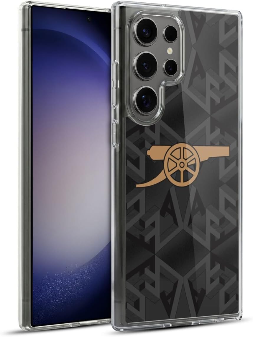Head Case Designs Officially Licensed Arsenal FC Away 2022/23 Crest Kit Soft Gel Case Compatible with Samsung Galaxy S23 Ultra 5G