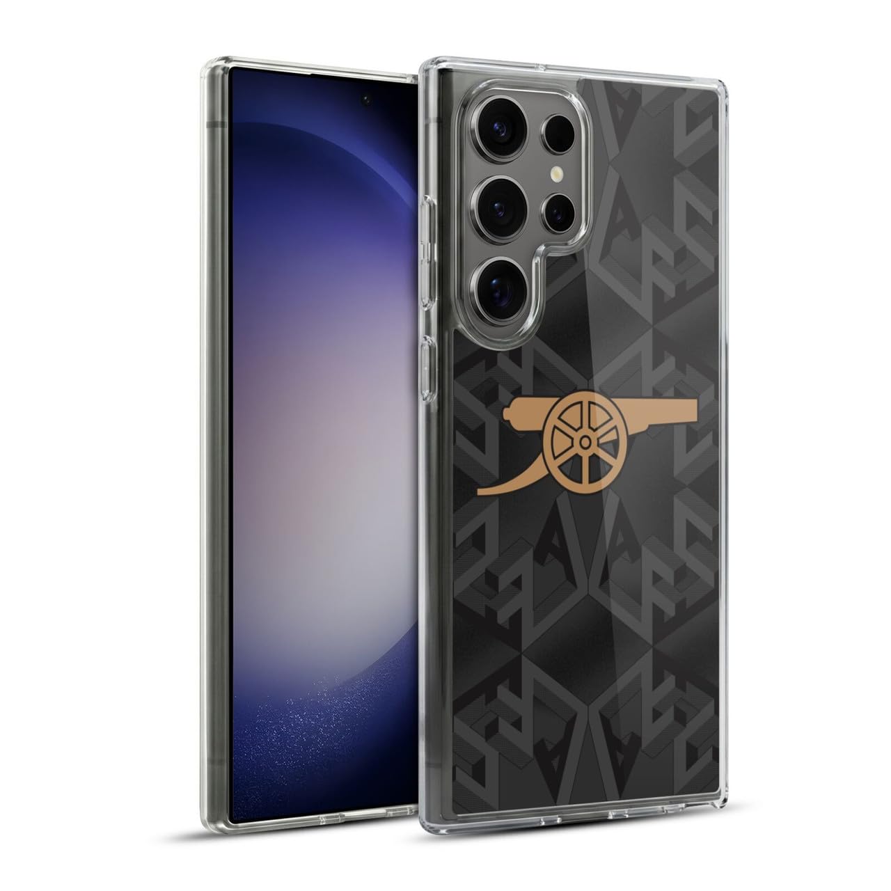 Head Case Designs Officially Licensed Arsenal FC Away 2022/23 Crest Kit Gel Case [Military Grade Protection] Compatible with Samsung Galaxy S23 Ultra 5G and Compatible with MagSafe — image 1
