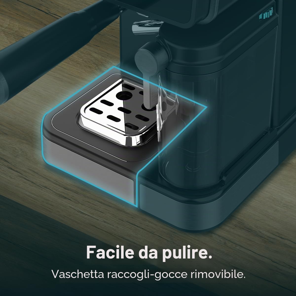 Cecotec Macchine da Caffè Espresso Semiautomatiche Power Espresso Touch ColdBrew Latte. 1350W, 20 Bar, Freddo, Tiepido, Caldo, Schermo Tattile, Serbatoio Acqua 1.5L, Latte 500ml, Doppio Braccio