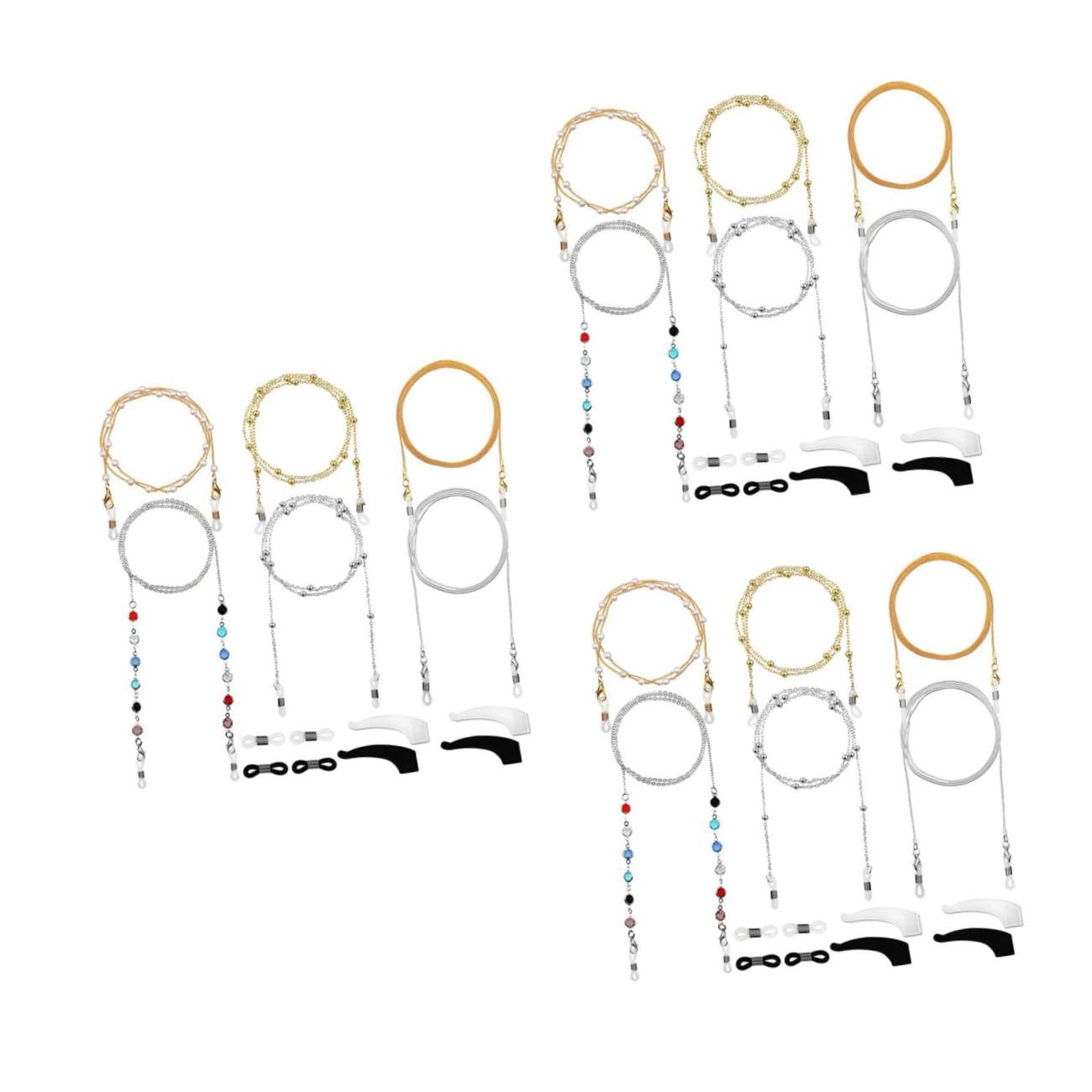 Cadena de máscara de cadena para gafas cable gafas de sol de moda cordón para gafas Cordón para anteojos accesorios para gafas Cordones para anteojos anti-perdida La cadena