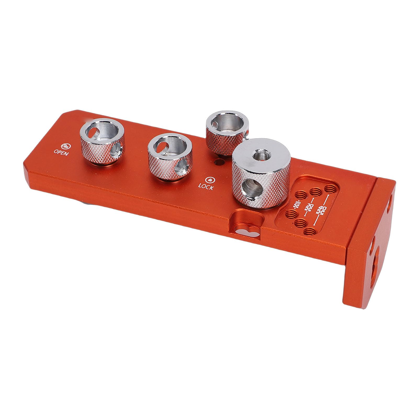 Eujgoov Guida per Trapano per Profilo in Alluminio per Trapano per Estrusione di Alluminio Lavorato a CNC con Correzione della verticalità del Blocco di Arresto Regolabile 14,8 X 4,6 X 4 Cm per la