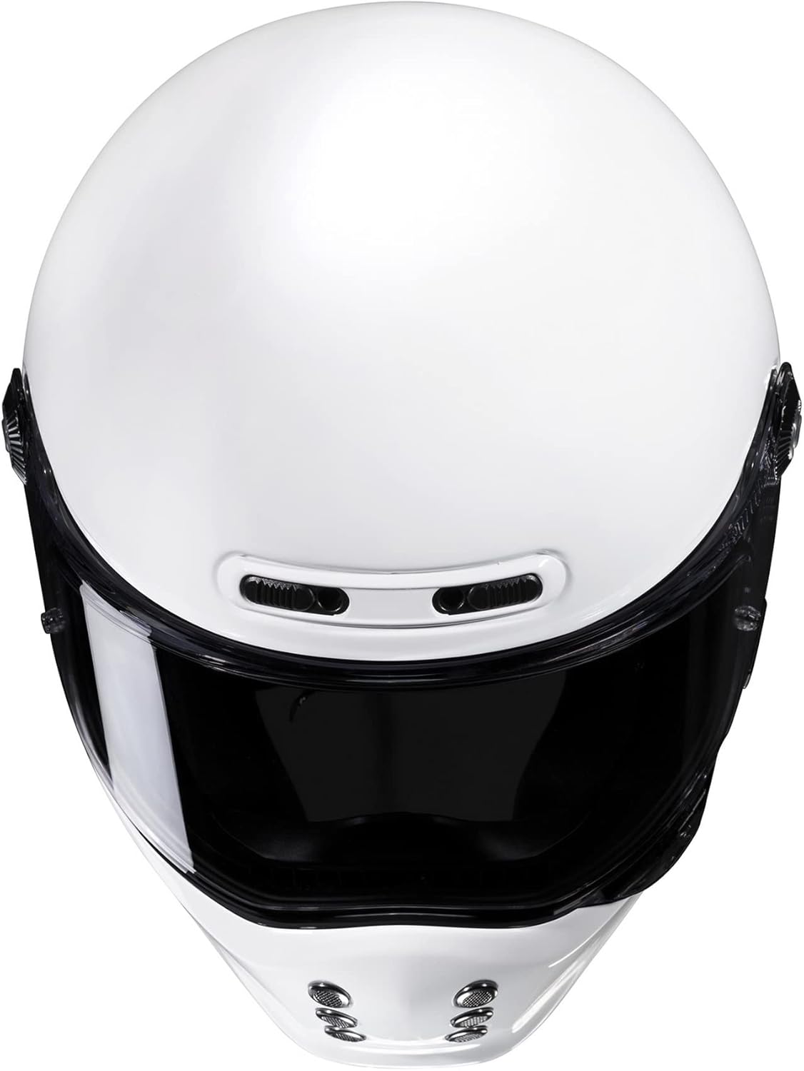 HJC V10 Men's Street Motorcycle Helmet - White / X-Large