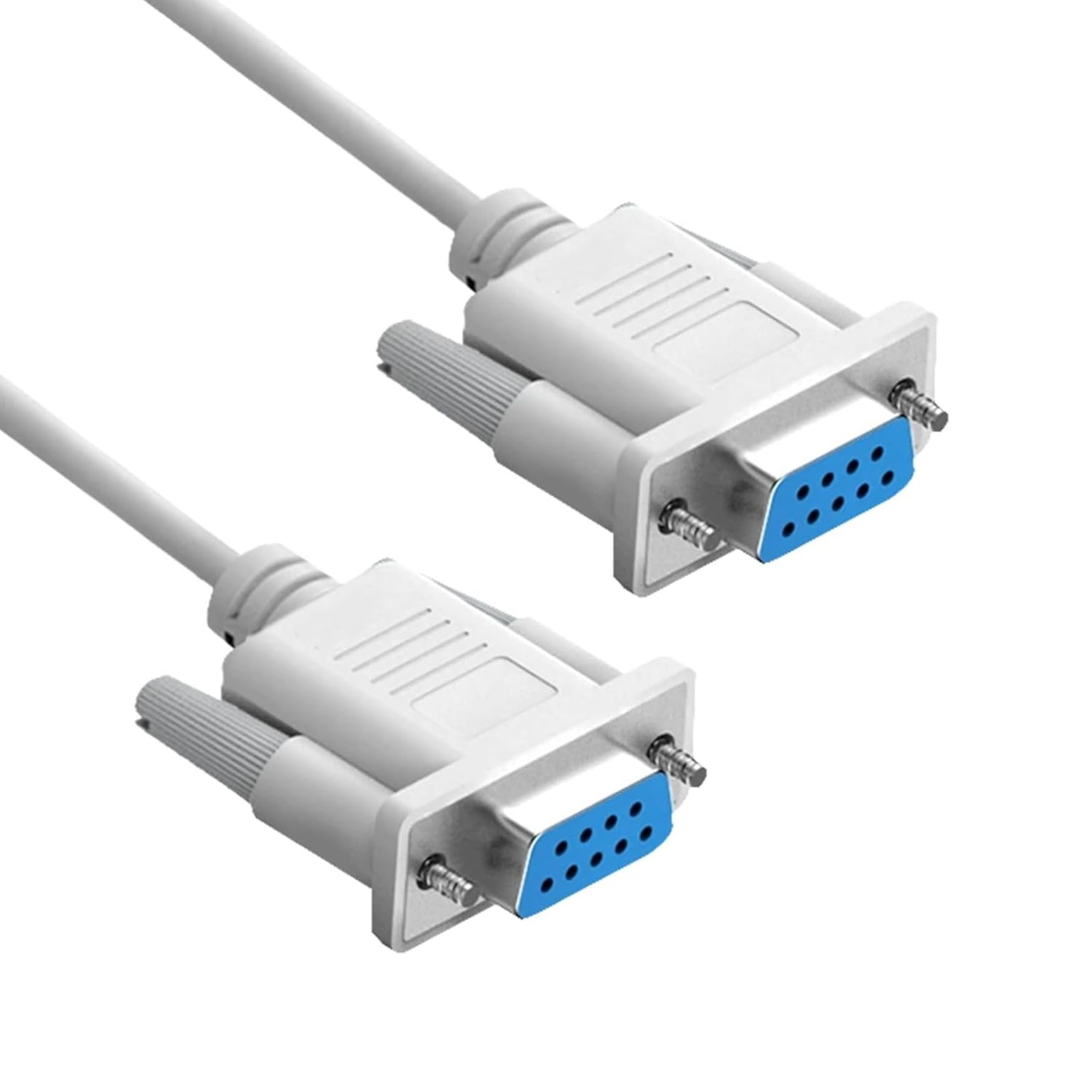 Connecteur série DB9 RS232 femelle rallonge 9 broches gris longueur 1m50