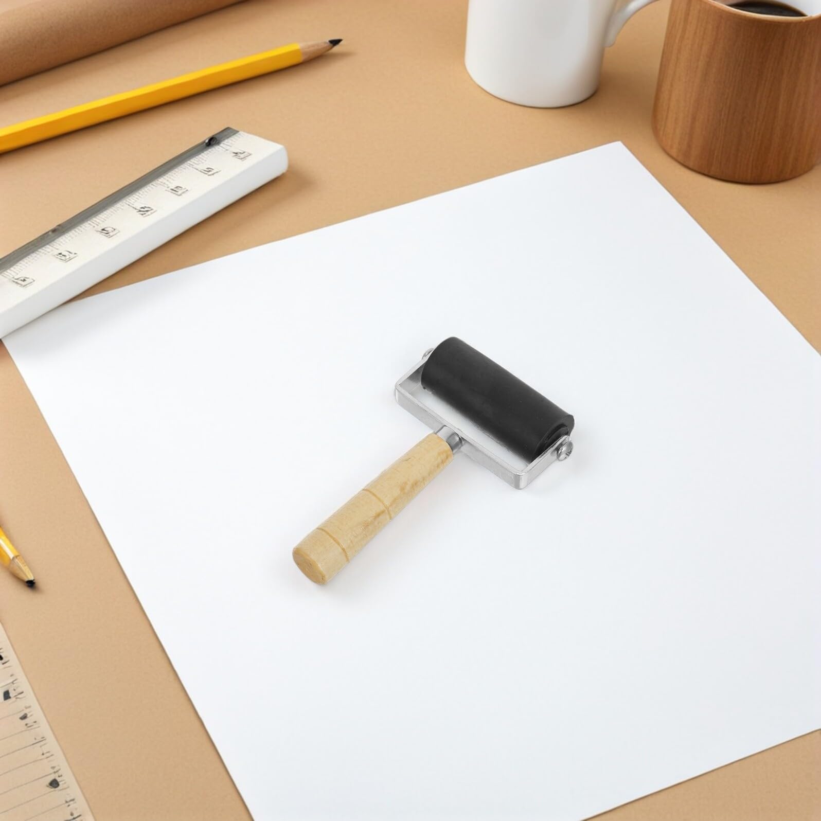 Kit Completo de Herramientas para Decoupage con Diseño Portátil y Materiales de Plástico y Madera Adecuado para Actividades de Manualidades y Decoración del Hogar