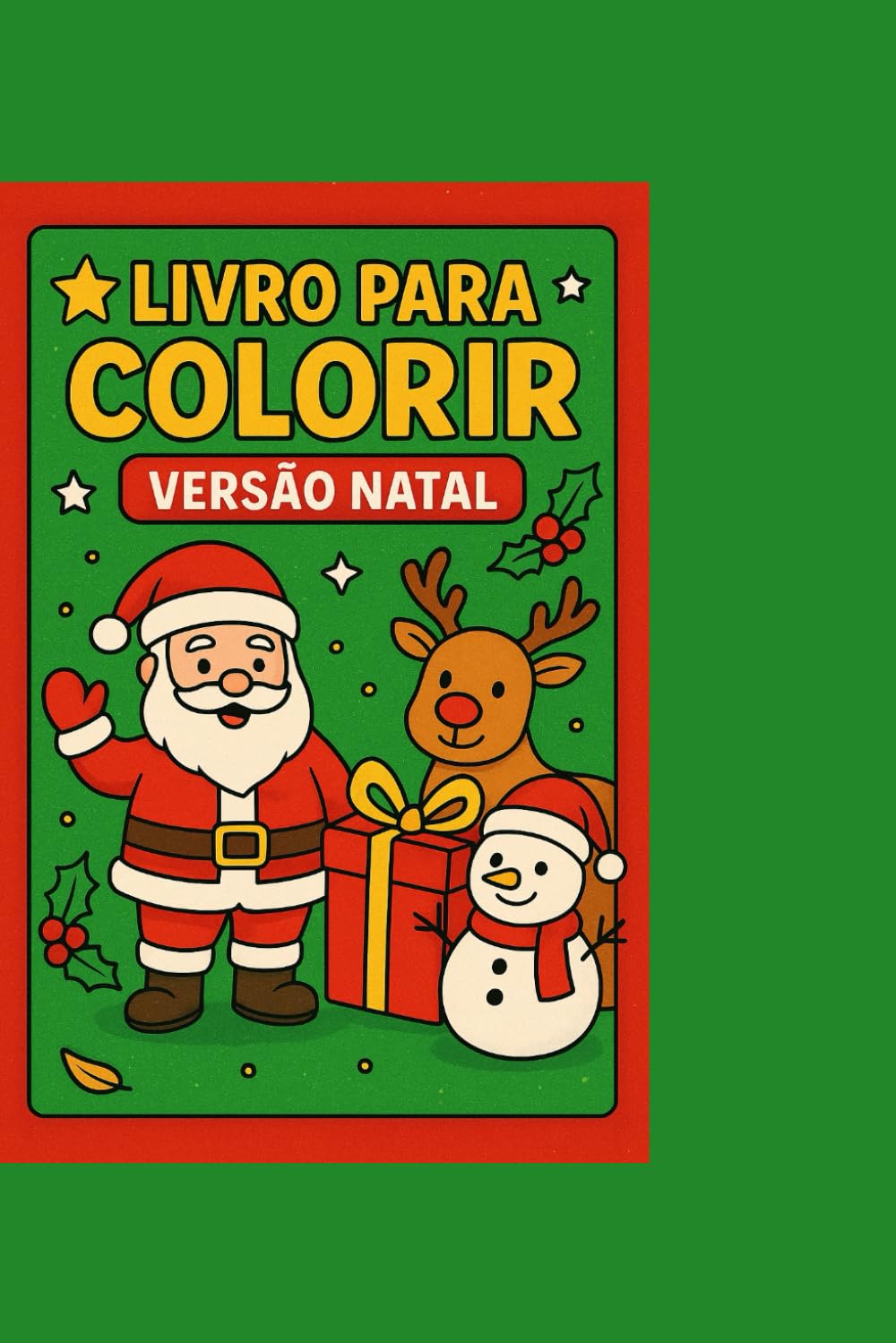 livro para colorir versão natal