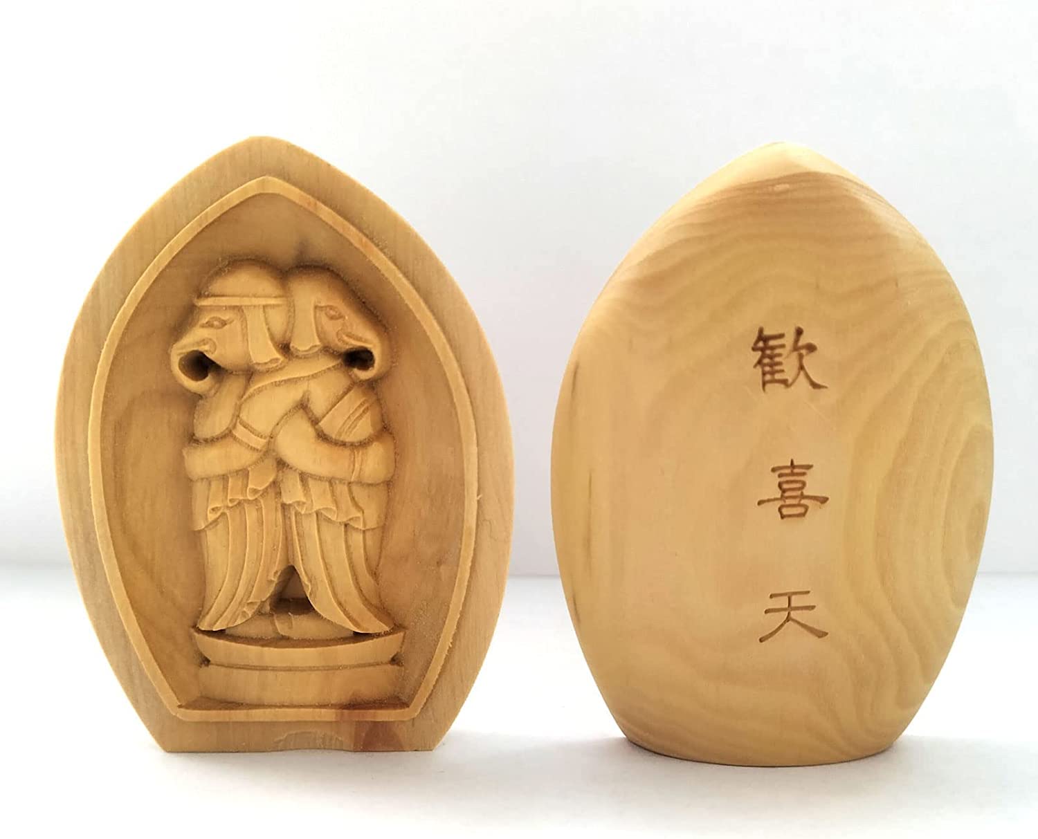Amazon｜木彫りの仏像 弘法大師 柘植 ツゲ 真言宗の開祖・空海