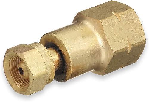 Miniatura 4 de Botella cilíndrica de acetileno al regulador CGA-200 (MC) a CGA-510 (POL) Adaptador