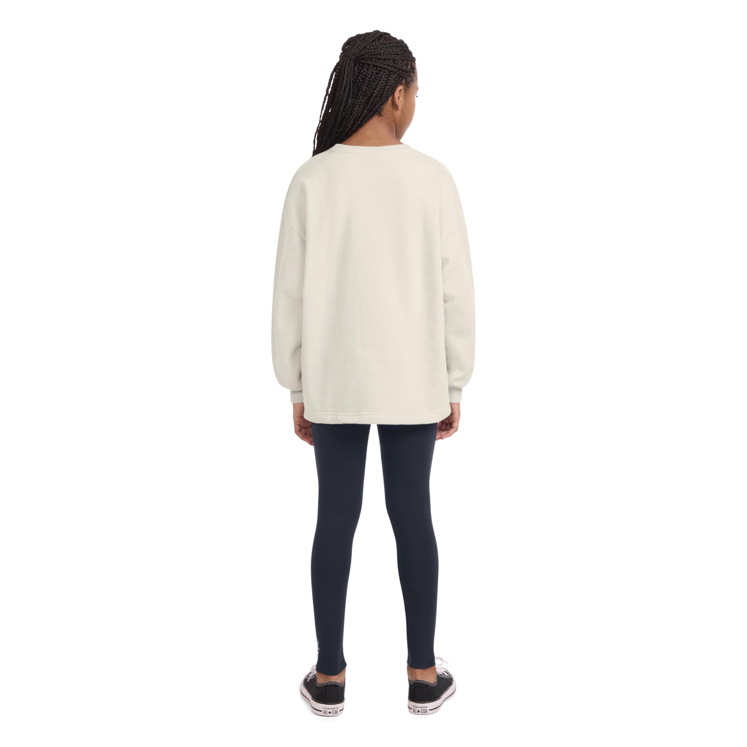 Converse Graphic Crewneck Sweatshirt And Legging Set Conjunto Niñas